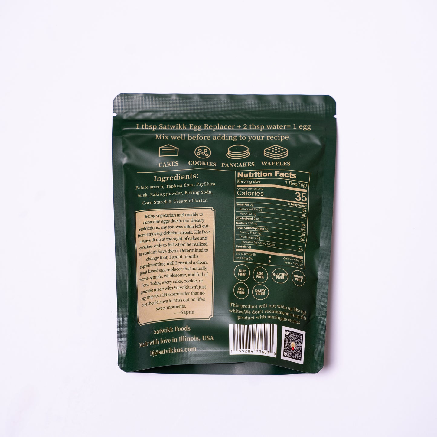 Satwikk Plant-Based Egg Replacer